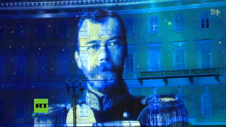 St. Petersburg: Lichterfestival zum 100. Jahrestag der russischen Revolution