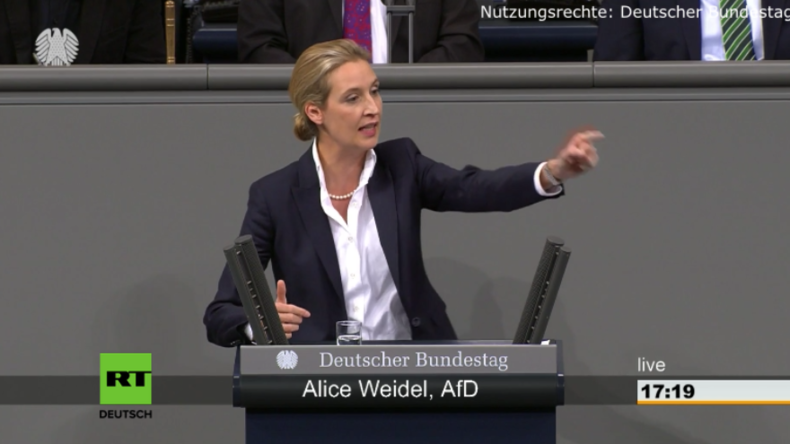 AfD-Fraktionschefin Weidel Im Bundestag: "Mit Der Euro-Rettung ...