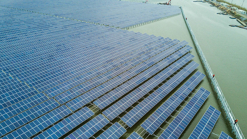 China errichtet größte schwimmende Solarstromanlage zur Gewinnung von sauberer Energie
