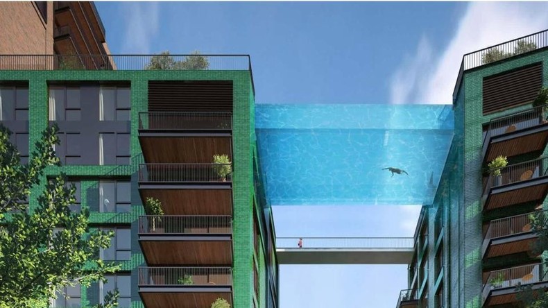 Da liegt etwas in der Luft: London bekommt schwebendes Schwimmbecken