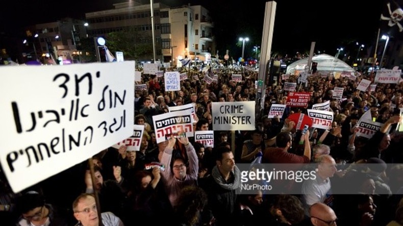 "Crime Minister": Erneut große Proteste gegen Korruption in Israel