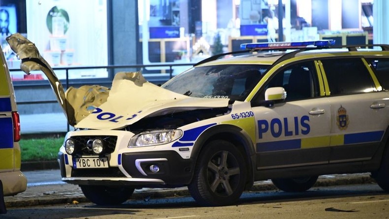 Explosion an einem Polizeiauto in Malmö