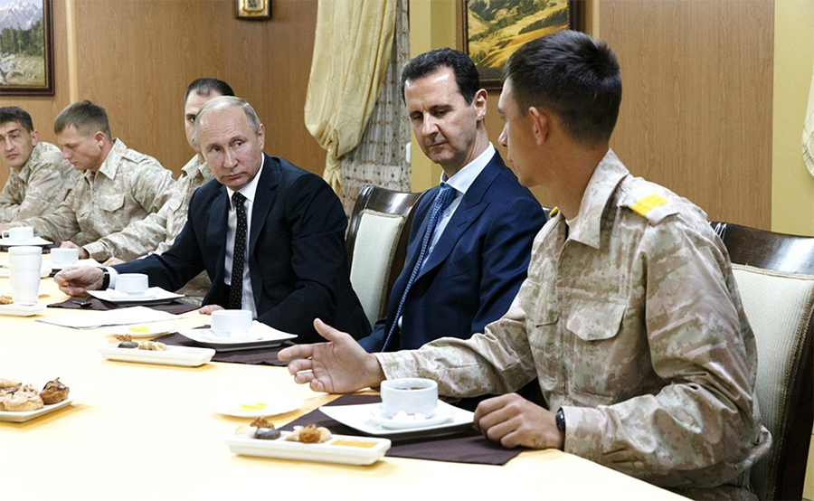 Wladimir Putin ordnet während Überraschungsbesuchs in Syrien Abzug russischer Truppen an