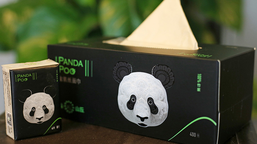 Panda-Kot wird Luxus-Klopapier in China