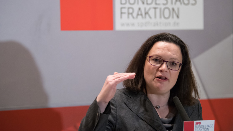 Nahles lässt Mitgliedschaft in der Parlamentarischen Linken ruhen