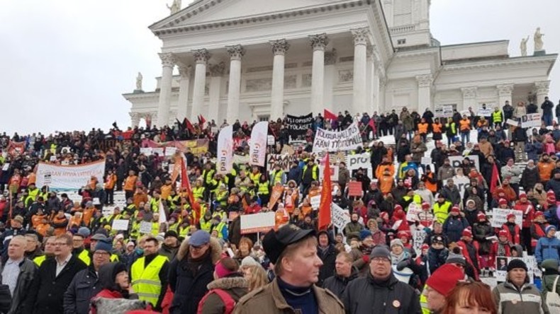 Proteste in Finnland gegen Einschnitte für Arbeitslose