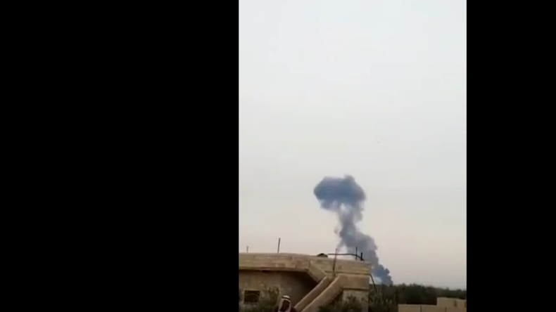 Russischer Kampfjet SU25 von syrischen Rebellen in Idlib abgeschossen