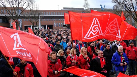300.000 Arbeiter streiken: IG Metall demonstriert Stärke
