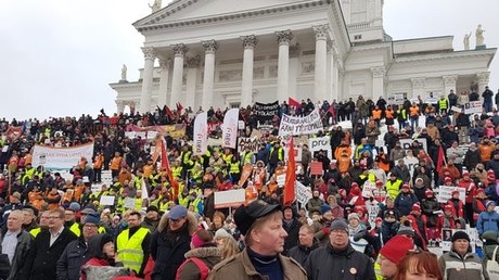 Proteste in Finnland gegen Einschnitte für Arbeitslose