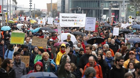 RT Deutsch auf Großdemo gegen "Mietenwahnsinn" in Berlin