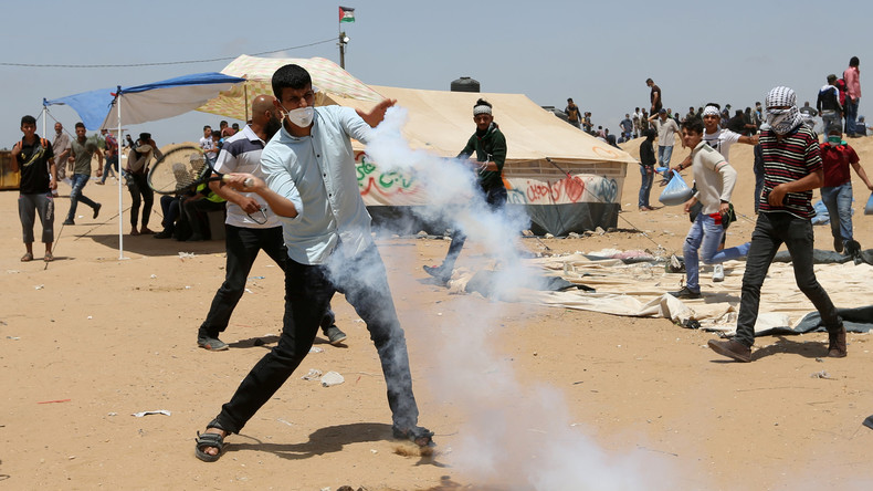 LIVE: Palästinenser protestieren weiter an der Grenze zwischen Gaza und Israel