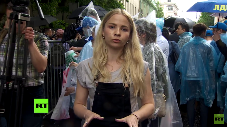 "Landesverrat" - Proteste gegen Festnahme des Leiters von RIA Nowosti Ukraine (Video)