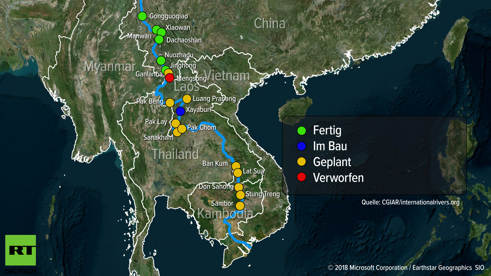 Wasserenergie mit unerwünschten Nebeneffekten? - Laos plant vierten Staudamm auf Mekong