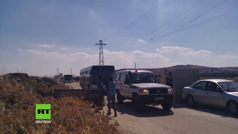 Syrien: Erste Gruppe von Militanten und Zivilisten aus der Provinz Quneitra evakuiert