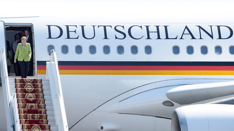 Angela Merkel trifft Aserbaidschans Staatschef Ilham Aliyev