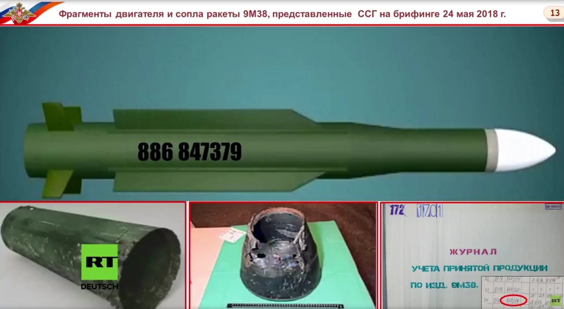 Russisches Verteidigungsministerium: Rakete, mit der MH17 abgeschossen wurde, gehörte der Ukraine