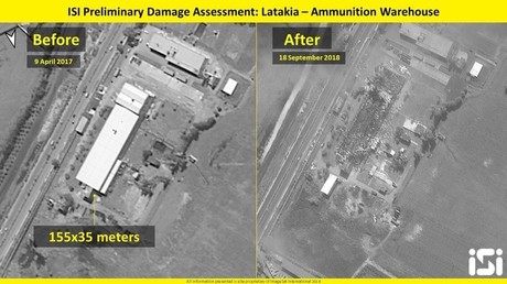 Neue Satellitenbilder zeigen Nachwirkungen des israelischen Luftangriffs auf Latakia