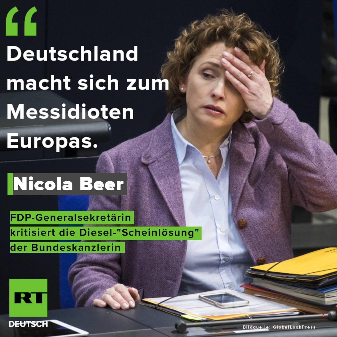 Umfrage: Große Unzufriedenheit mit Merkels Diesel-Kurs