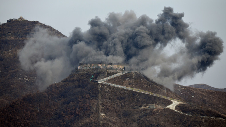 Südkorea sprengt Wachposten-Anlage im Grenzgebiet zu Nordkorea