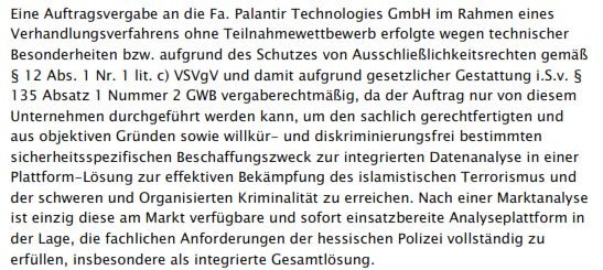 Palantir-Dossier: IT der Sicherheitsbehörden – US-Anbieter auf dem Vormarsch – Teil 3