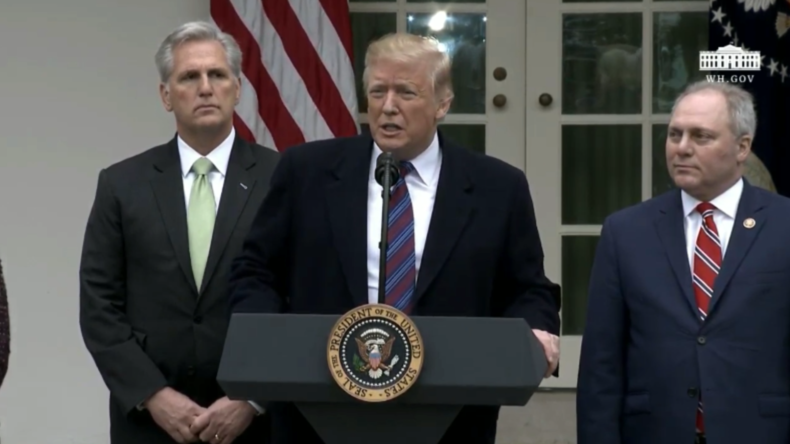 Trump bestätigt, dass der "Shutdown" Jahre dauern könnte, bis das Grenzproblem gelöst ist