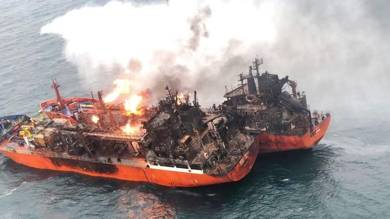 Brand von Tankern vor der Krim - Suche nach Vermissten eingestellt
