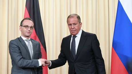 Sergei Lawrow und Heiko Maas geben Pressekonferenz in Moskau (mit Simultanübersetzung)