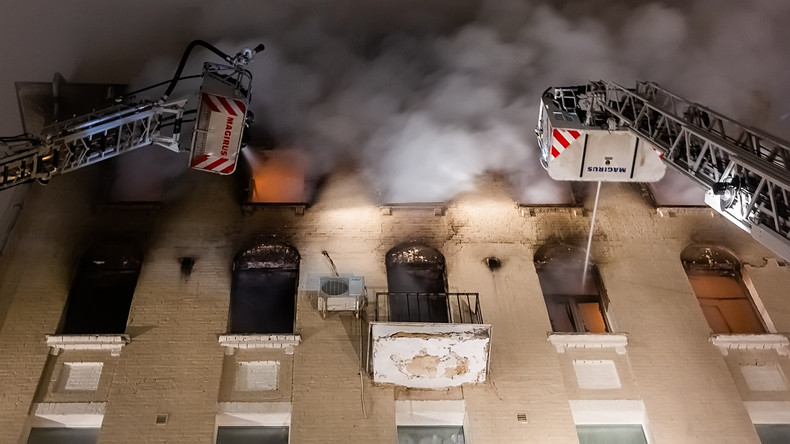 Acht Tote bei Brand in Moskau
