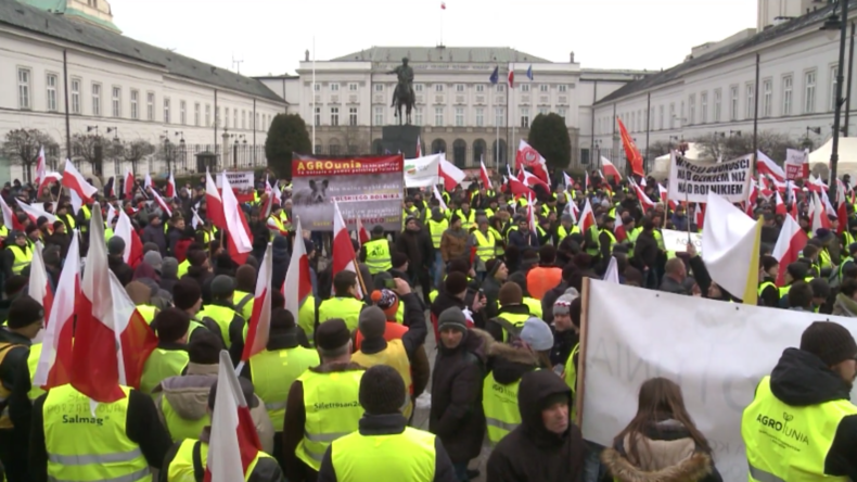 Polen: Tausende von Bauern protestieren gegen ukrainische Importe
