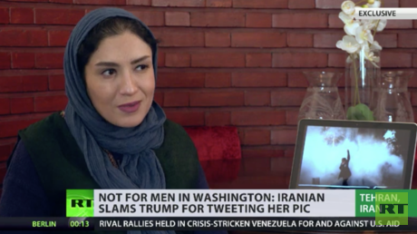 Iranische Fotografin schämt sich, nachdem Trump ihr Bild für seine Zwecke missbrauchte