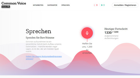 Mozilla macht riesigen Datensatz menschlicher Stimmen verfügbar
