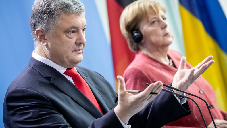 Unterschlupf für Wahlverlierer oder die Bühne für Poroschenko im Kanzleramt