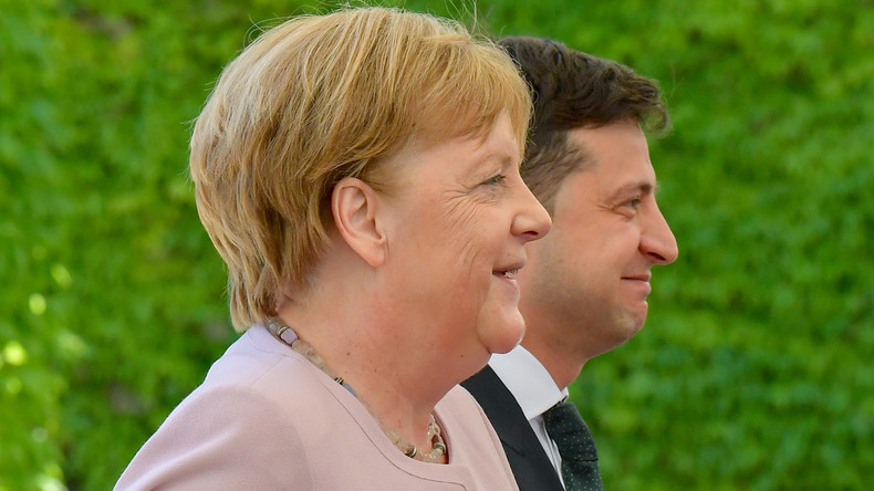 "Kann dem Präsidenten eine glückliche Hand wünschen": Kanzlerin Merkel empfängt Selenskij in Berlin