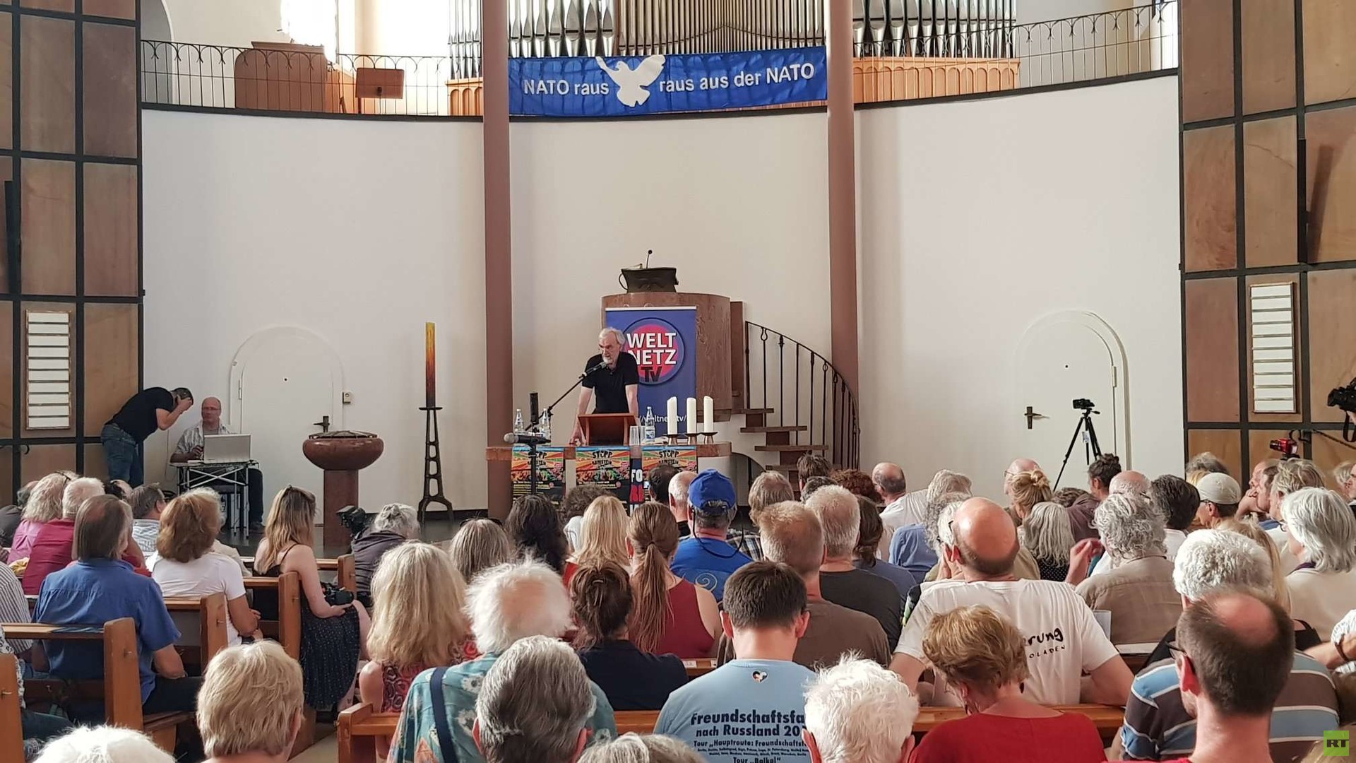 Reiner Mausfeld bei den Ramstein-Protesten: Vor Ramstein endet der Rechtsstaat