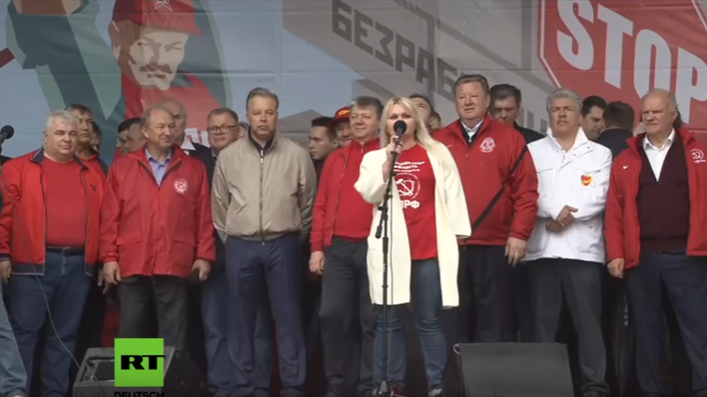 LIVE: Unterstützer der abgelehnten Kandidaten für die Kommunalwahl demonstrieren in Moskau