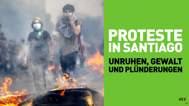 Proteste in Santiago: Unruhen, Gewalt und Plünderungen