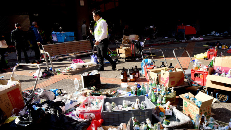 Hongkong: Polizei sichert bei Campus-Räumung tausende Molotow-Cocktails, Gaskanister und Chemikalien