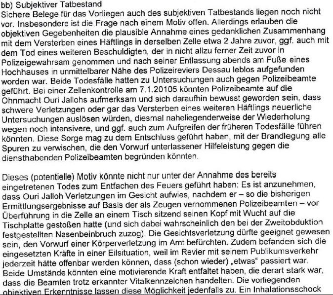 Todesfall Oury Jalloh: Wie staatliche Stellen einen mutmaßlichen Mord vertuschen