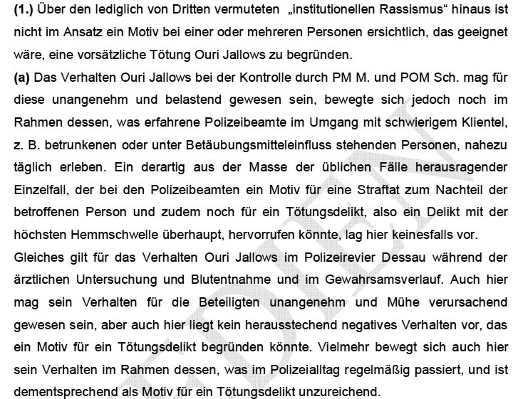 Todesfall Oury Jalloh: Wie staatliche Stellen einen mutmaßlichen Mord vertuschen