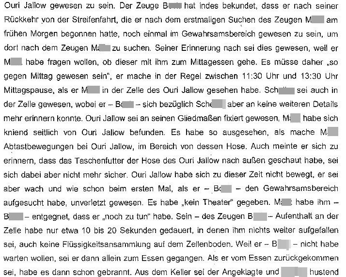 Todesfall Oury Jalloh: Wie staatliche Stellen einen mutmaßlichen Mord vertuschen