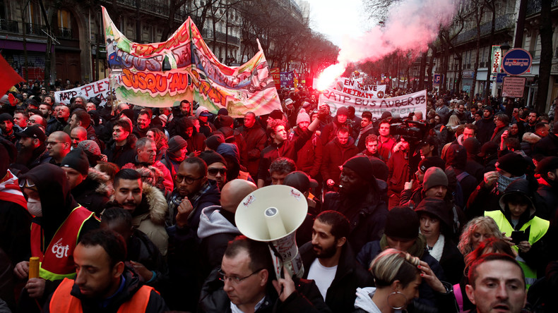 LIVE: Französische Gewerkschaften erneut im Streik gegen Macrons Rentenreform