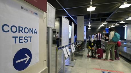 Corona-Testzentrum für Urlauber am Flughafen Münster/Osnabrück