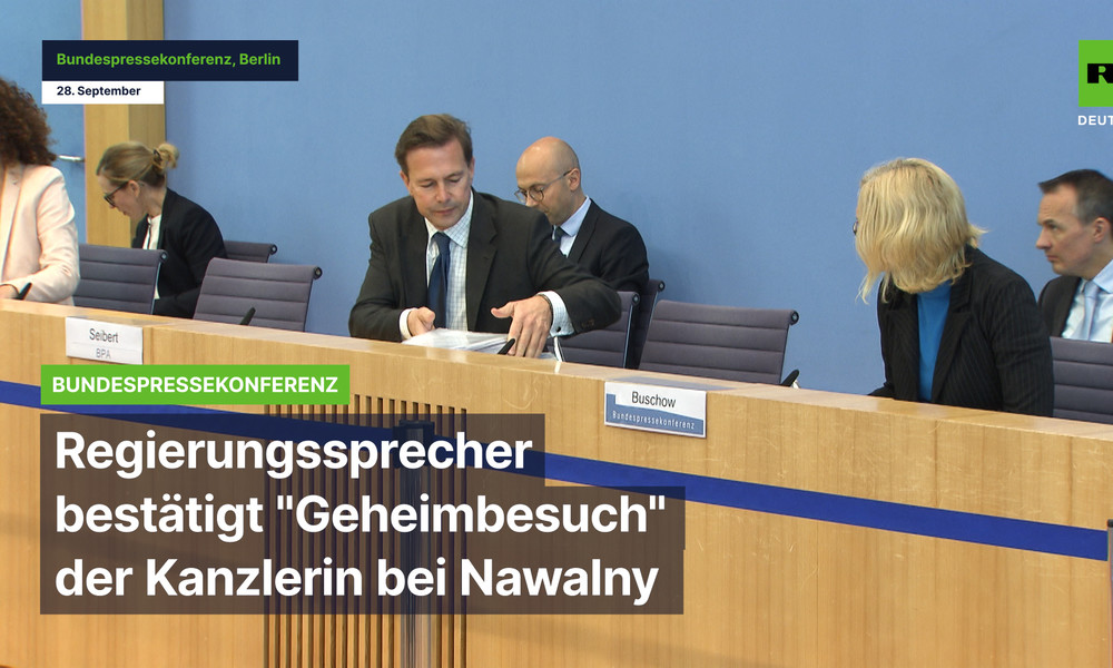 Regierungssprecher bestätigt vermeintlichen "Geheimbesuch" der Kanzlerin bei Nawalny