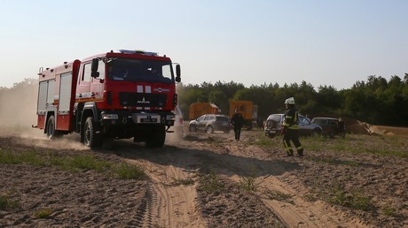 Massiver Erdgas-Austritt aus Langstrecken-Pipeline in der Ukraine aus Russland nach Europa