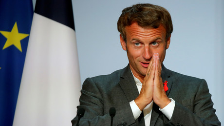 Emmanuel Macron bei einer Rede vor französischen Unternehmern im September 2020 in Paris