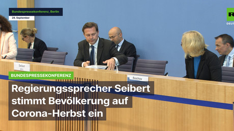 Regierungssprecher Seibert stimmt Bevölkerung auf Corona-Herbst ein