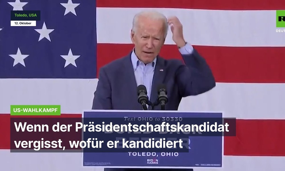 US-Wahlkampf: Joe Biden vergisst, wofür er kandidiert