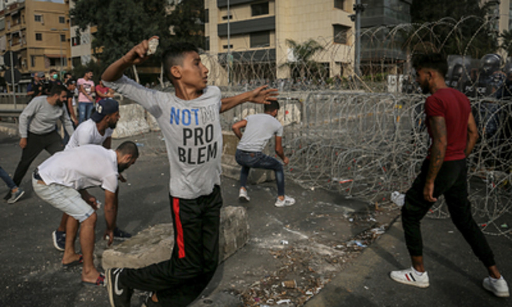 Proteste gegen Macron eskalieren in Beirut