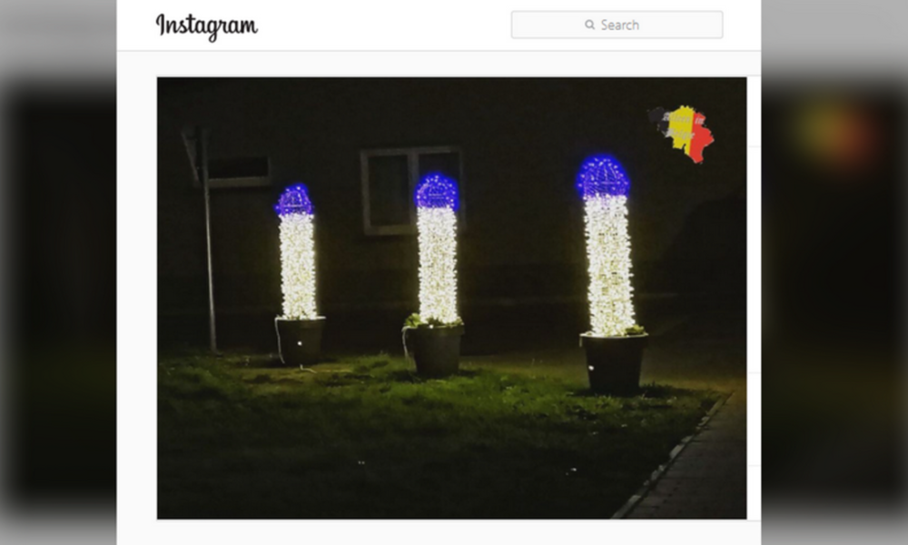 Erotische Weihnachten: Straßendeko in Penisform erregt in Belgien die Gemüter
