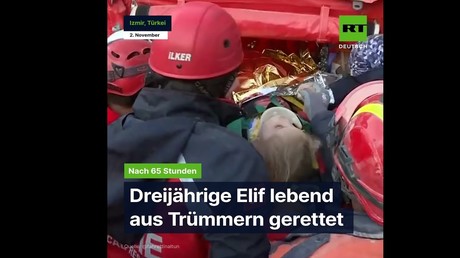65 Stunden nach dem Erdbeben: Dreijährige Elif lebend aus Trümmern gerettet